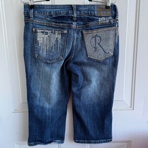 Y2K | Low Rise Denim Capri Pants | Size 29 | Vintage Early 2000s Style